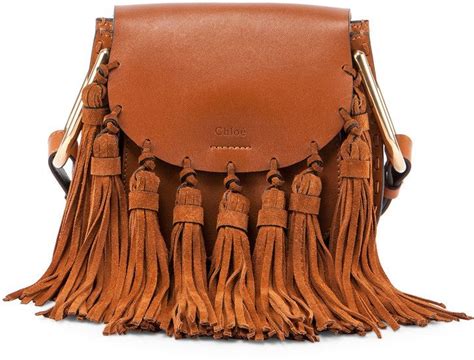 Chloe Hudson Mini Fringe Shoulder Bag, Caramel 